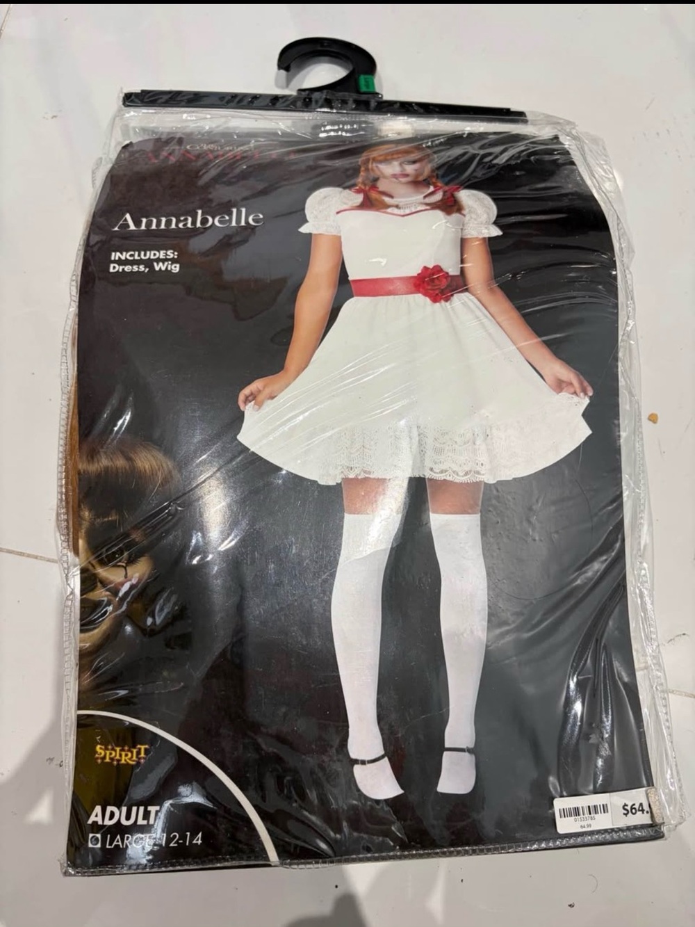 Annabelle sz large 12-14 spirit Halloween costume brand new adult womens ladies